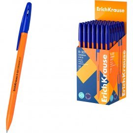 Ручка шариковая ErichKrause R-301 Stick Orange 0.7, цвет чернил синий (в коробке по 50 шт.) 43194