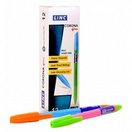 Ручка шарик. Linc Corona Plus Fancy colors синий 0,7 мм ассорти  260629