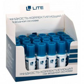 Корректирующая жидкость LITE кисточка 15 мл водная 263388