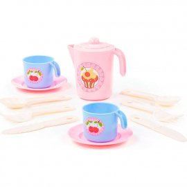 Набор детской посуды "Анюта" на 2 персоны (V5) 12 элементов 80059 ПОЛЕСЬЕ