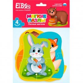 Мягкий пазл "Лесные жители" ET02-003 El’BascoKids