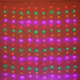 Гирлянда для дома 2,5м 360 ламп LED, прозрач.пров,8 реж Мультицвет
