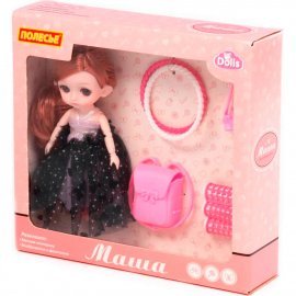 Кукла "Маша" (16 см) у парикмахера + аксессуары (7 элементов) (в коробке №2) ПОЛЕСЬЕ