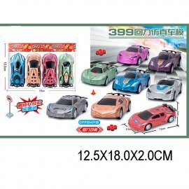 Набор инерционных машин 4ШТ. 7см 399-865G TONGDE