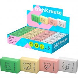 Ластик ErichKrause Cuties (в коробке по 32 шт.) 60770