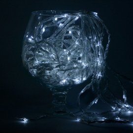 Гирлянда электрическая Занавес для улицы 400 LED белое свечение 8 режимов прозрачный провод 4х1 м 220 В /Tongde/