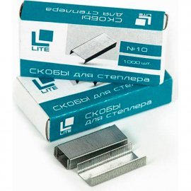 Скобы LITE № 10 оцинкованные 1000 шт 177946
