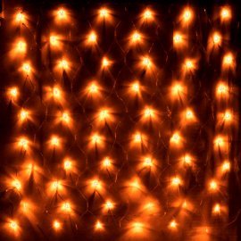 Гирлянда для улицы 3м 384 ламп LED, прозр.пров,8 реж.,, Теплый белый