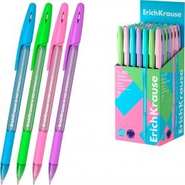 Ручка шариковая ErichKrause R-301 Stick&Grip Spring 0.7, цвет чернил синий (в коробке по 50 шт.) 39532