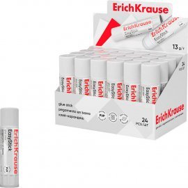 Клей-карандаш ErichKrause EasyStick, 15г (в коробке-дисплее по 24 шт.) 48030