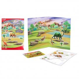 Игра настольная магнитная Динозавры 33х48 см 8360 Hurricane