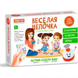 Настольная игра №63 «Веселая цепочка" 72 детали 01163 СТЕЛЛАР