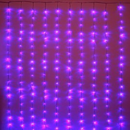 Гирлянда для дома 2,5м 360ламп LED, пр.пров, 8реж, Синий