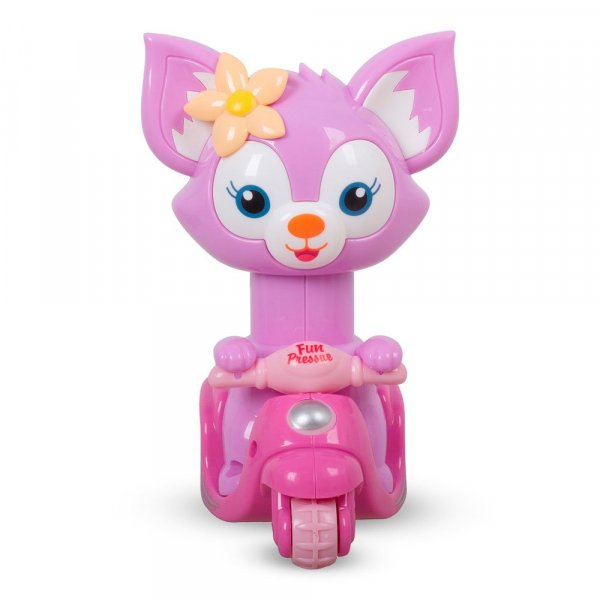 Игрушка Лисичка на мотоцикле /нажми/ 13см SY017A TONGDE