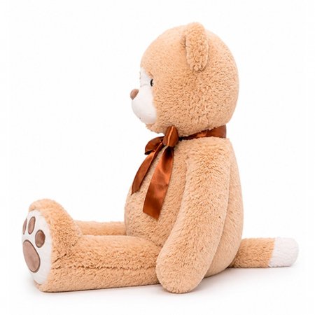 Мягкая игрушка Кот Макс с бантом кофейный, 61см сидя (КМакс/60/82-1)
