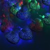 Гирлянда электрическая Сердечки для улицы 28 LED цветное свечение 1 режим прозрачный провод 4 м 220 В /Tongde/