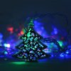 Гирлянда электрическая Ёлочки для улицы 28 LED цветное свечение 1 режим прозрачный провод 4 м 220 В /Tongde/