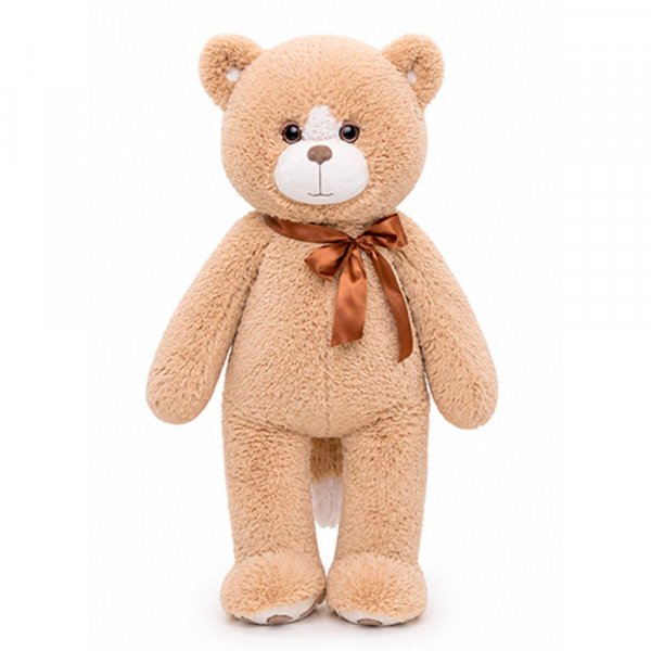 Мягкая игрушка Кот Макс с бантом кофейный, 61см сидя (КМакс/60/82-1)