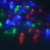 Гирлянда электрическая Занавес Звёзды для помещений 50 LED цветное свечение 1 режим прозрачный провод 3 м 220 В /Снежное царство/