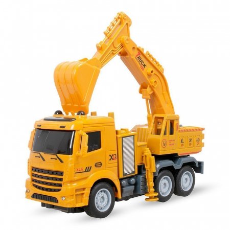 Автоэкскаватор на радиоуправлении со световыми эффектами 23см DH666-6C TONGDE