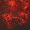 Гирлянда электрическая Сетка для помещения 160 LED красное свечение 8 режимов прозрачный провод 150*150 см 220 В /Tongde/