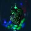 Гирлянда электрическая Сердечки для улицы 28 LED цветное свечение 1 режим прозрачный провод 4 м 220 В /Tongde/
